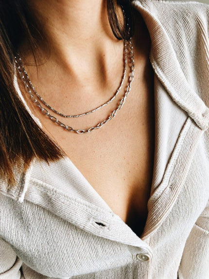 Mira Necklace in Silver