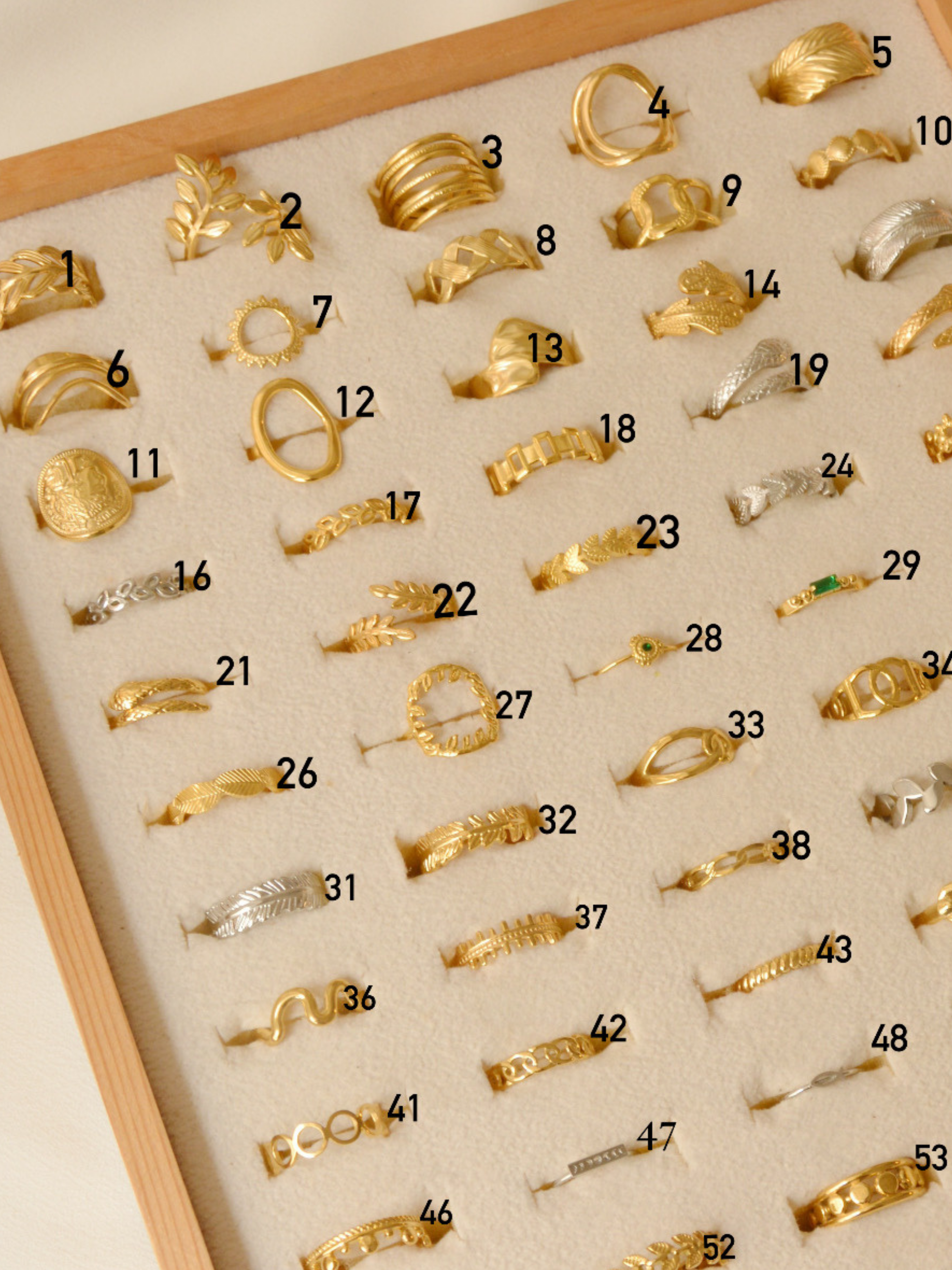 Aneis em Aço Dourados Ajustáveis