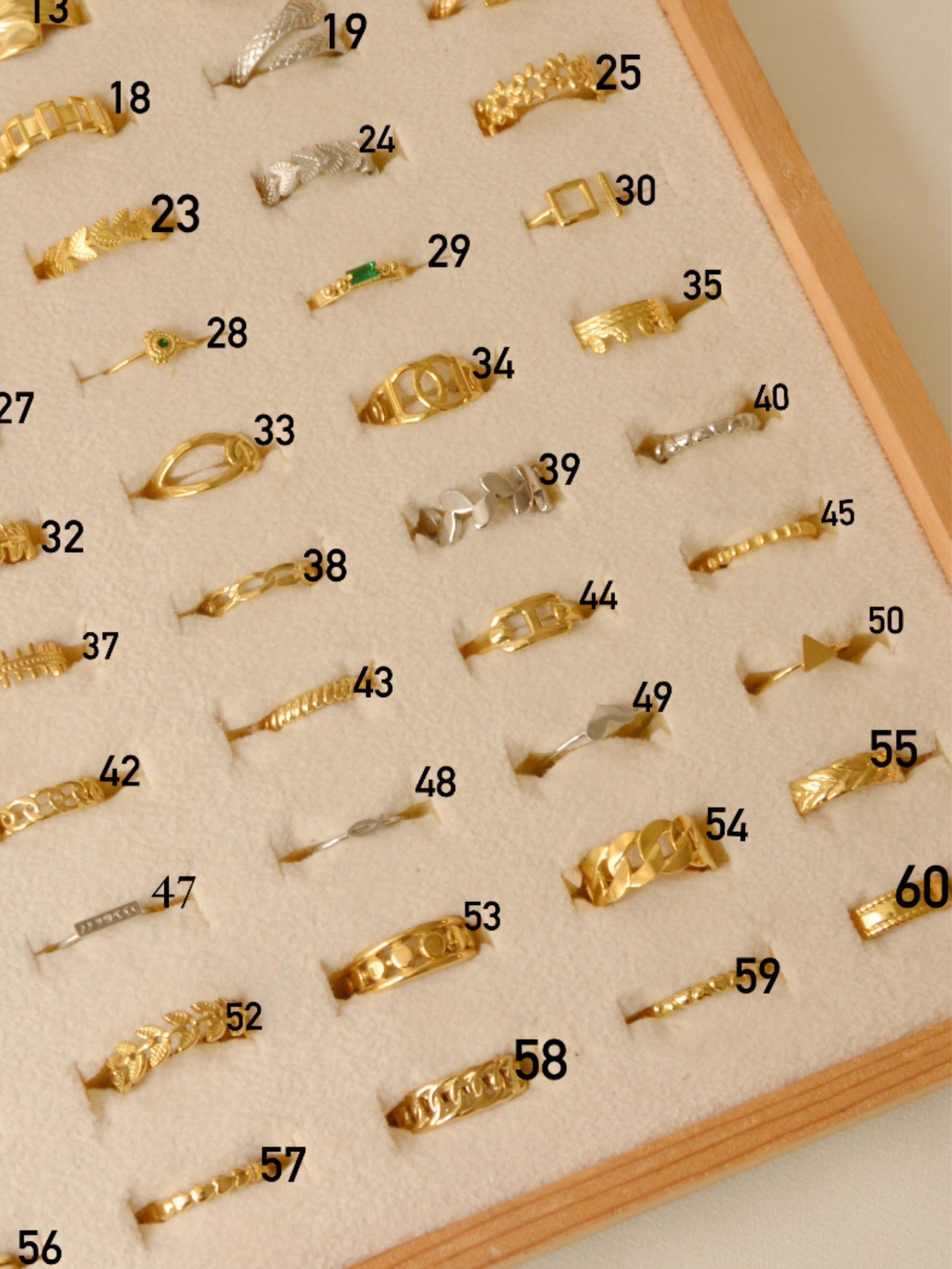 Aneis em Aço Dourados Ajustáveis