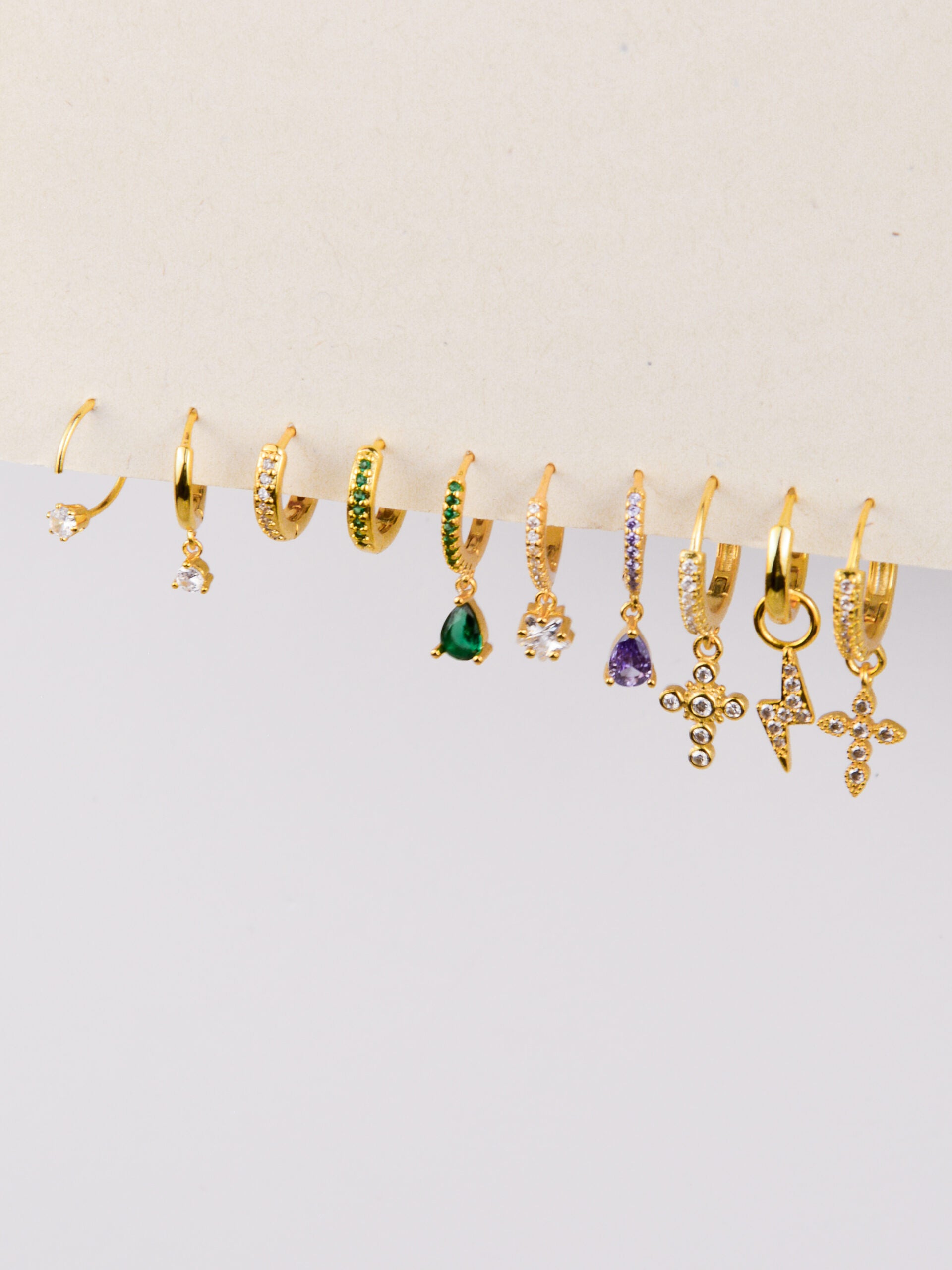 Argolas em Aço Coloridas com Zircónias