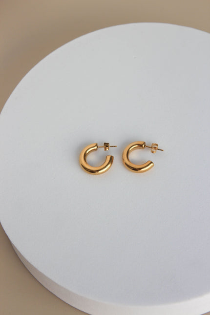 Argolas Simples Douradas ou Prateadas em Aço