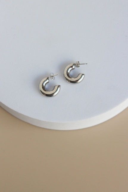 Argolas Simples Douradas ou Prateadas em Aço