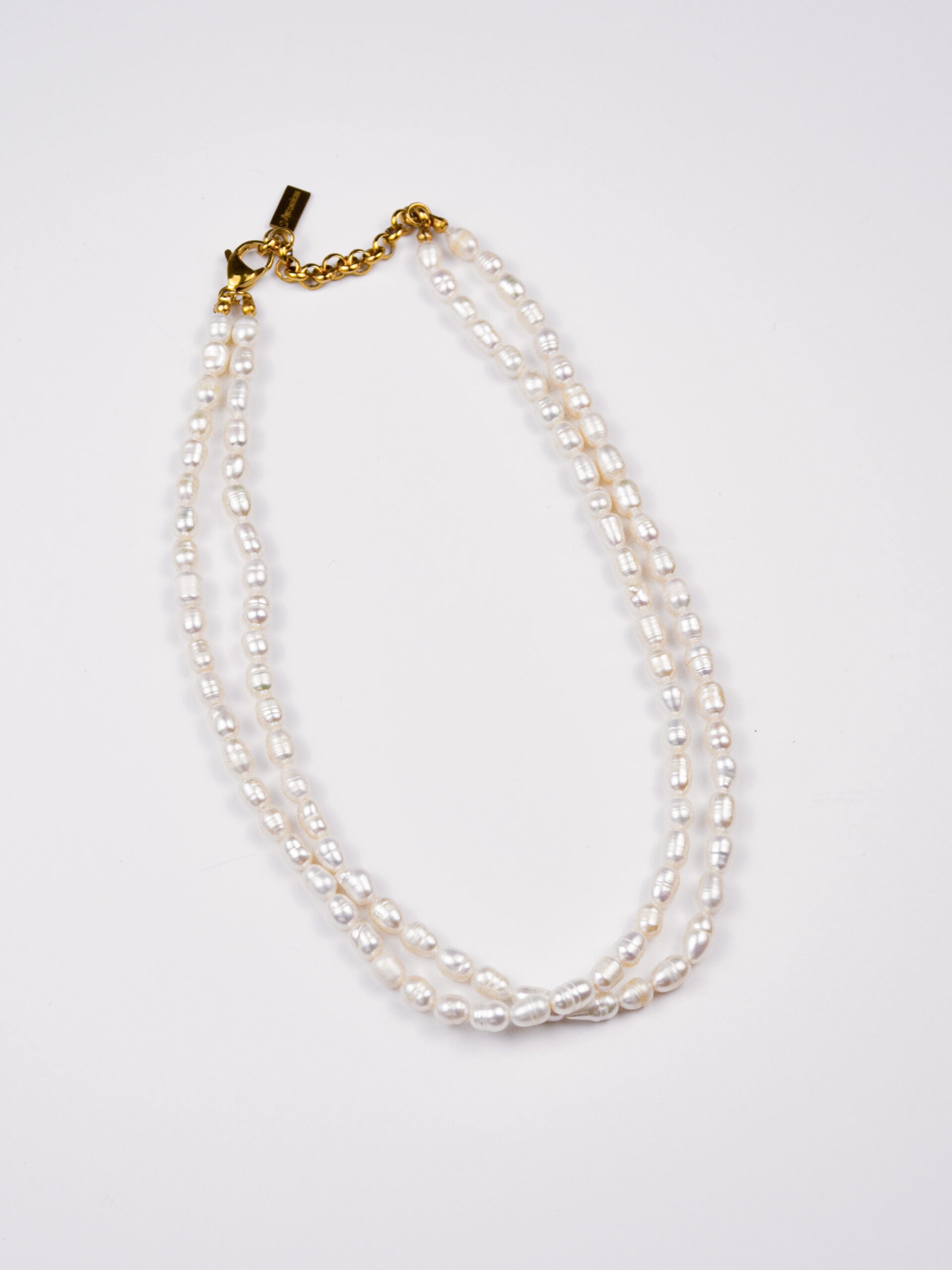 Colar de Pérolas Naturais Duplo