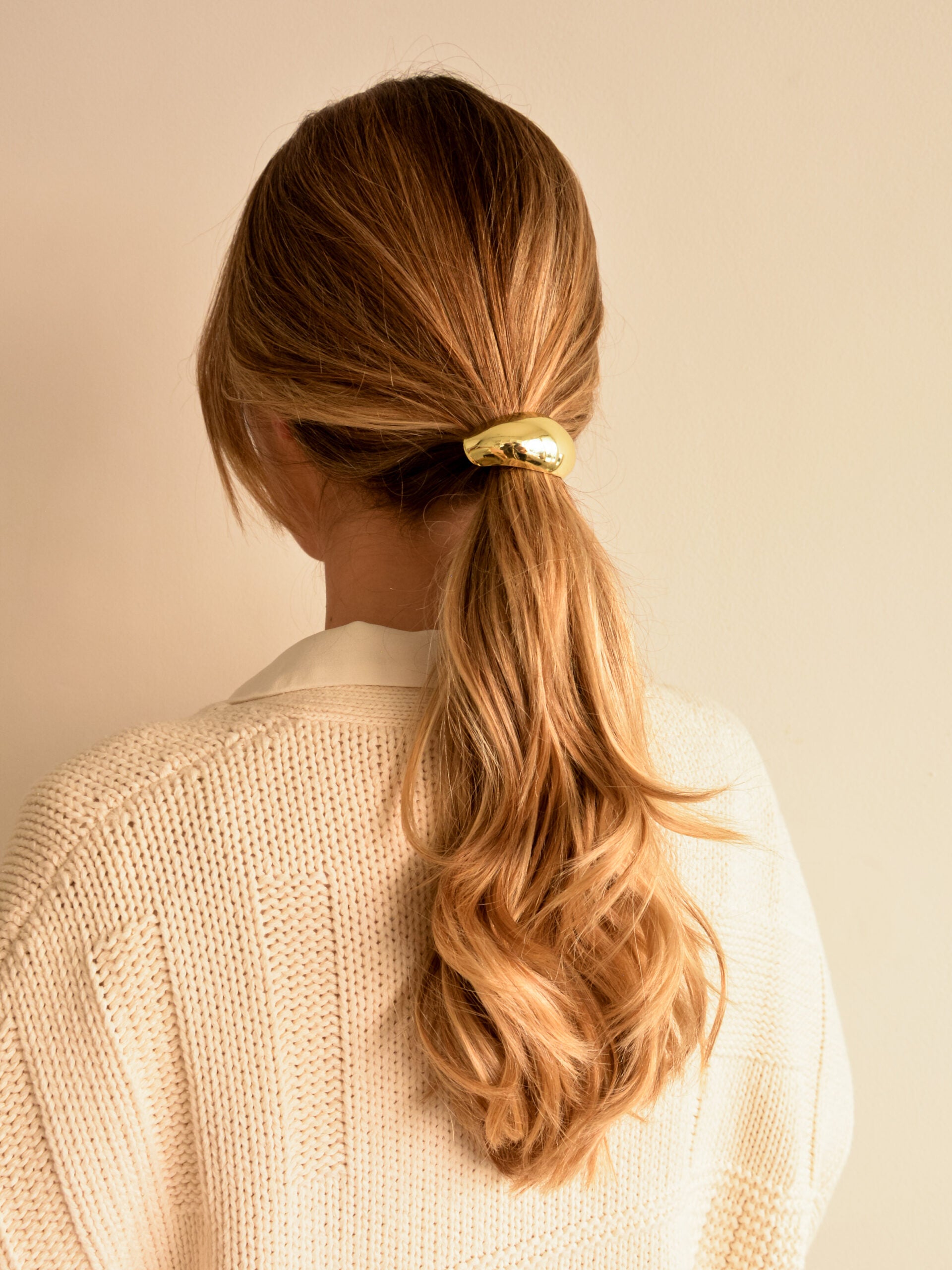 Elástico com Metal Dourado ou Prateado Arredondado