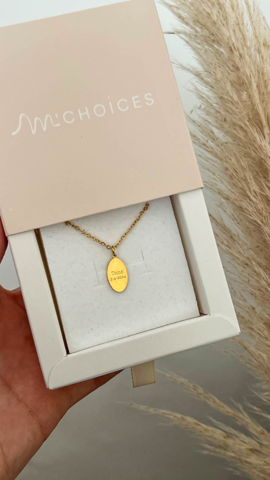 Colar em Aço com Medalha Personalizada | Gravação de Texto