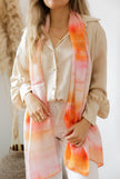 Handmade Two Sizes Orange Pink Scarf