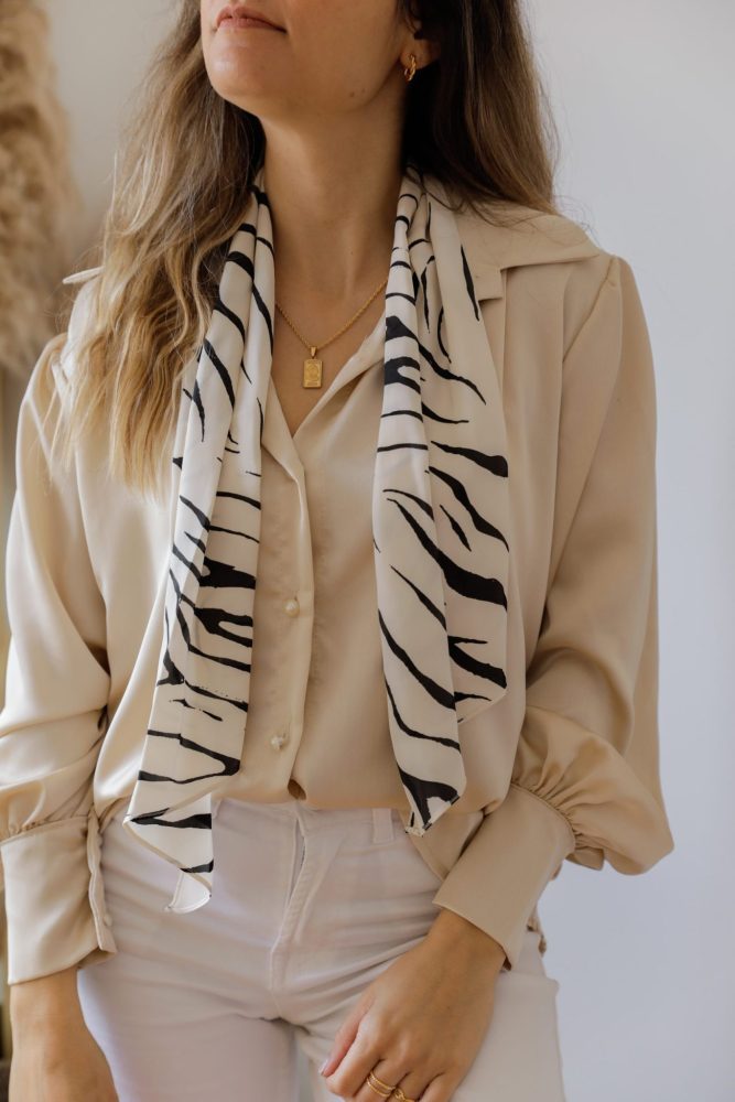 Lenço Zebra de dois Tamanhos