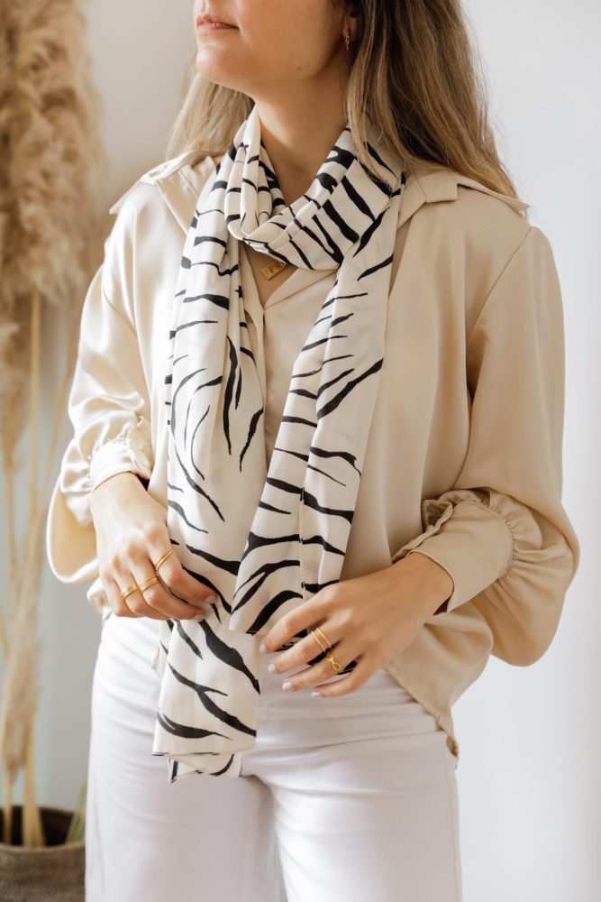 Lenço Zebra de dois Tamanhos