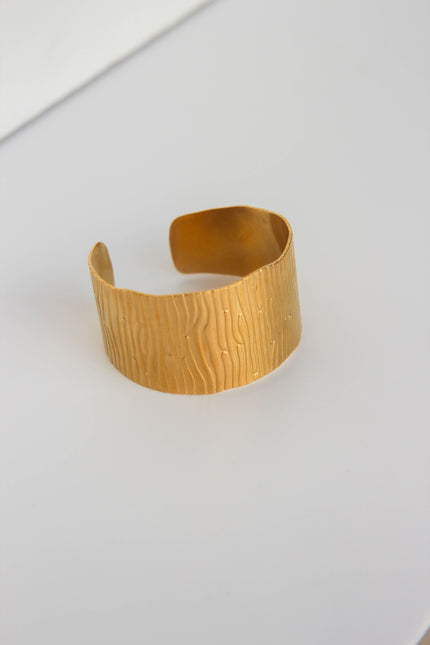 Pulseira em Aço Dourada ou Prateada Statement