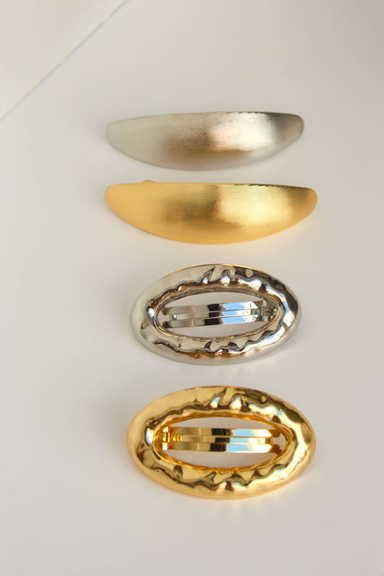 Travessões para o Cabelo Dourados e Prateados