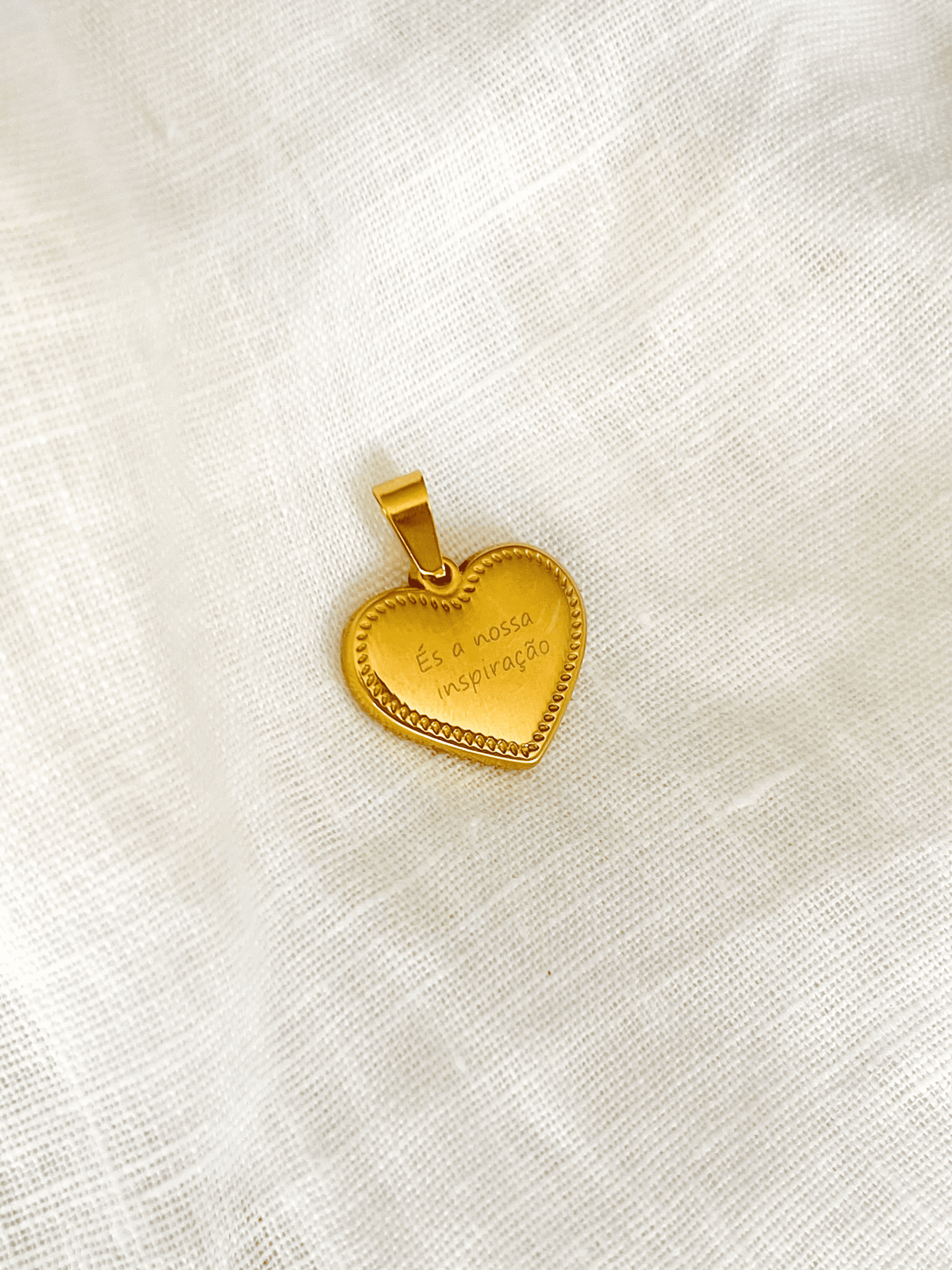 Colar em Aço com Medalha Personalizada | Gravação de Texto