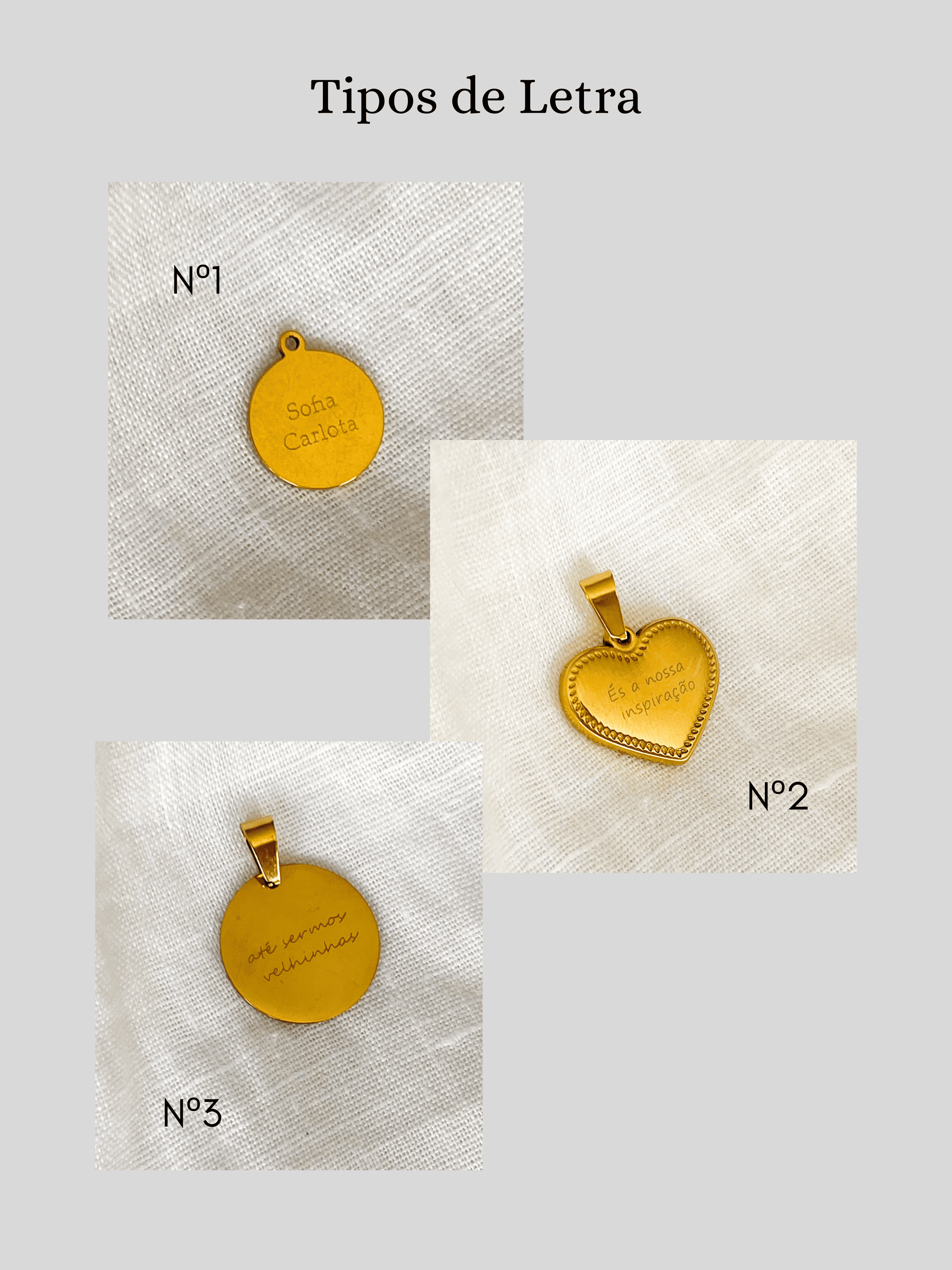 Colar em Aço com Medalha Personalizada | Gravação de Texto