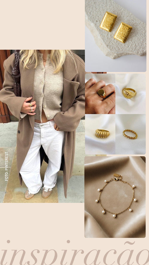 Sugestão de Look: Tons bege e branco