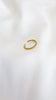 Anel em Aço Dourado Ajustável Entrelaçado Fininho