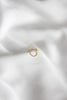 Adjustable Gold Steel Ring with White Mesh