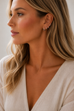 Simple Silver Steel Hoops in Various Sizes