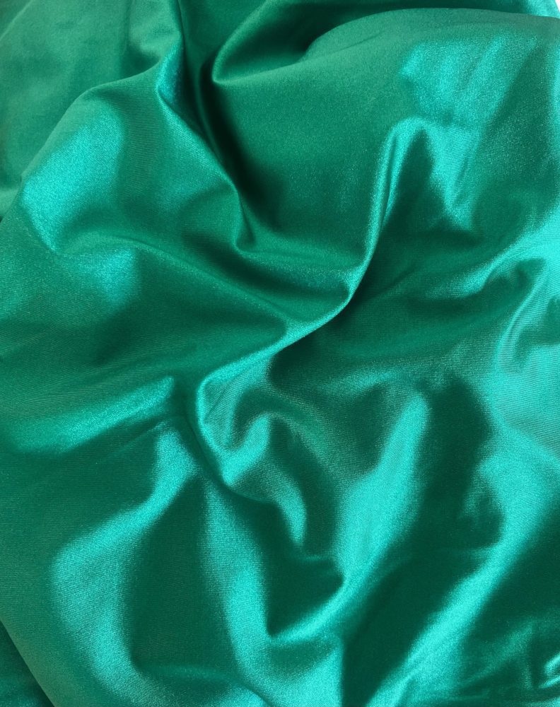 Biquini Verde Brilhante com Top Frufru e Cueca Alta Franzida