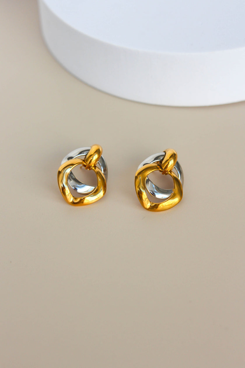 Brincos Vintage em Aço Dourados e Prateados