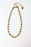 Choker em Aço Dourado com Rosas