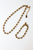 Choker em Aço Dourado com Rosas