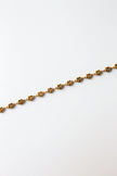 Choker em Aço Dourado com Rosas
