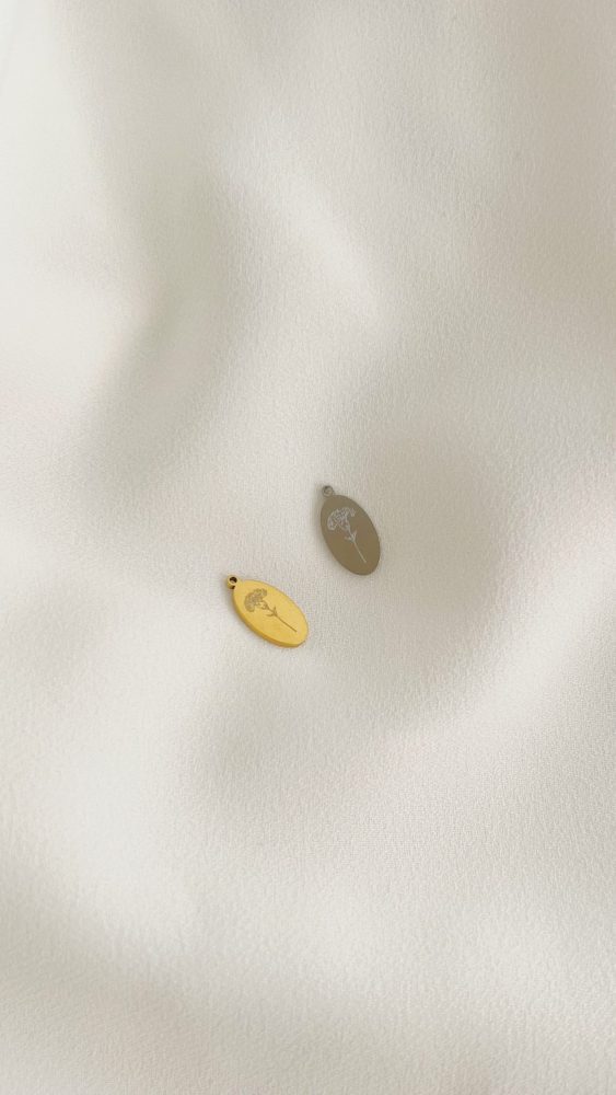 Colar Liberdade com Cravo em Aço Dourado ou Prateado