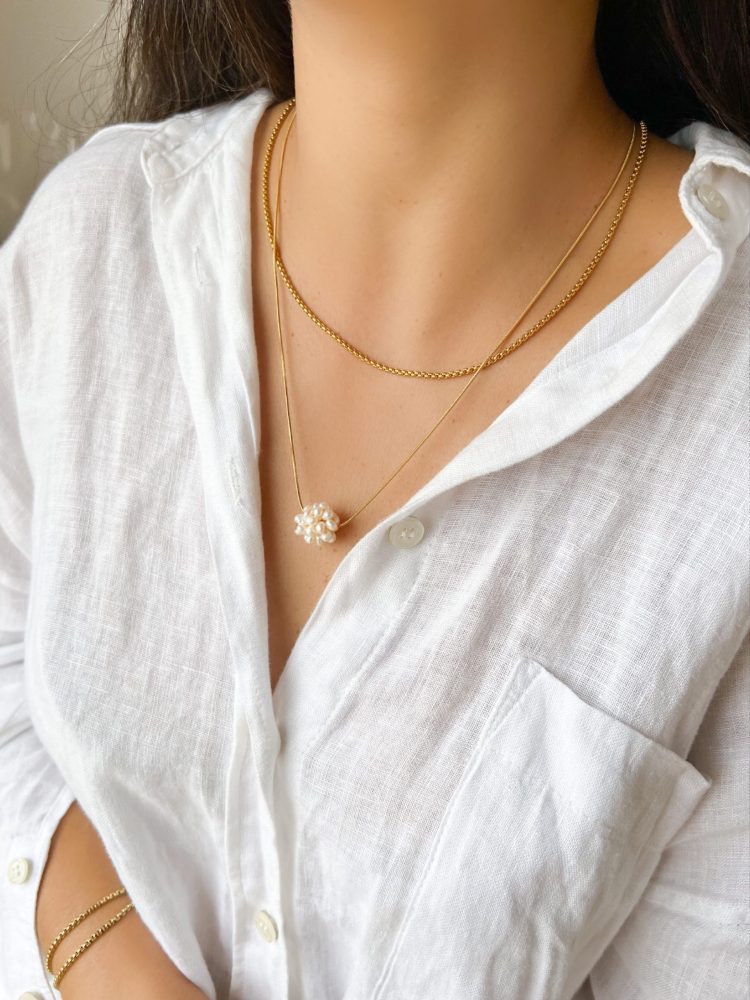 Minimalist Gold Steel Necklace