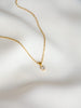 Colar em Aço Dourado com Brilhante Pequenino