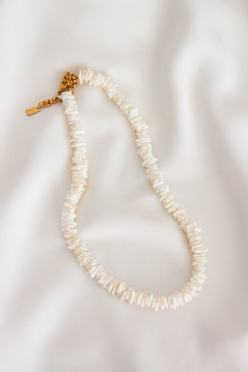 Colar Branco de Conchas
