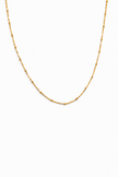 Colar em Aço Dourado Minimalista com Bolinhas