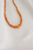 Colar de Pedras Naturais Ágata Cornalina Laranja
