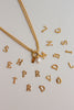 Colar em Aço Dourado Duplo com Letra e Pérola Removíveis