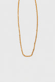 Colar em Aço Dourado Minimalista Achatado