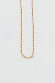 Colar em Aço Dourado Minimalista Torcido