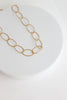 Colar em Aço Dourado com Elos