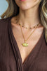 Colar em Aço Dourado ou Prateado com Folha de Ginkgo Biloba