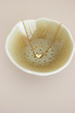 Colar em Aço Curto com Coração Pequenino Dourado ou Prateado