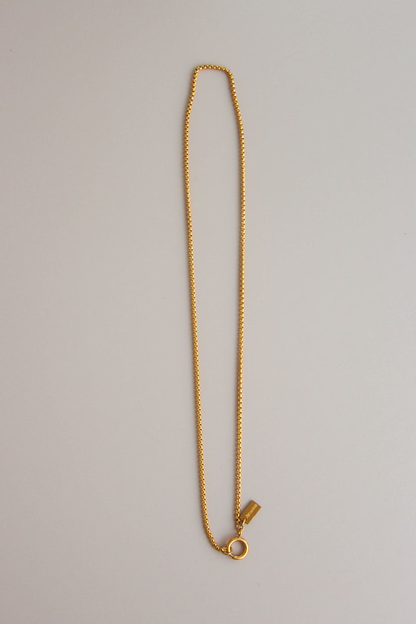 Colar em Aço 2 em 1 com Folha Comprida Removível