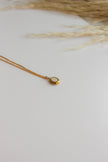 Colar em Aço com Pendente Oval Pequenino Madrepérola