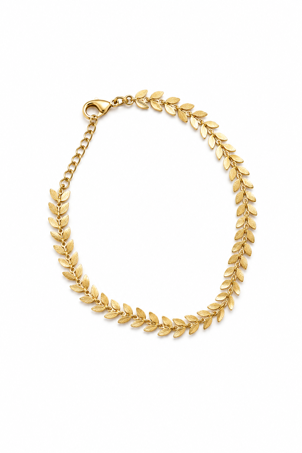 Colar ou Pulseira em Aço Dourada Escama Dourada