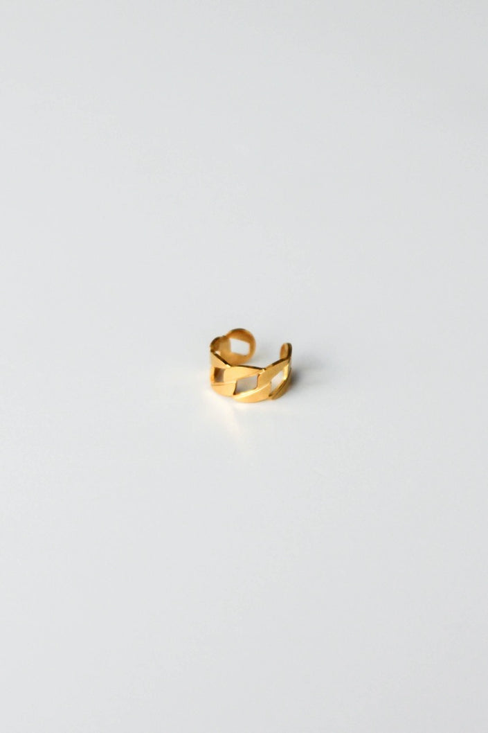 Earcuff em Aço com Malha Dourado ou Prateado