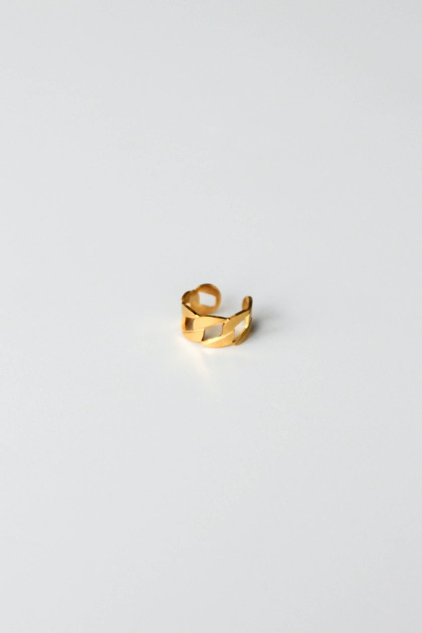 Earcuff em Aço com Malha Dourado ou Prateado