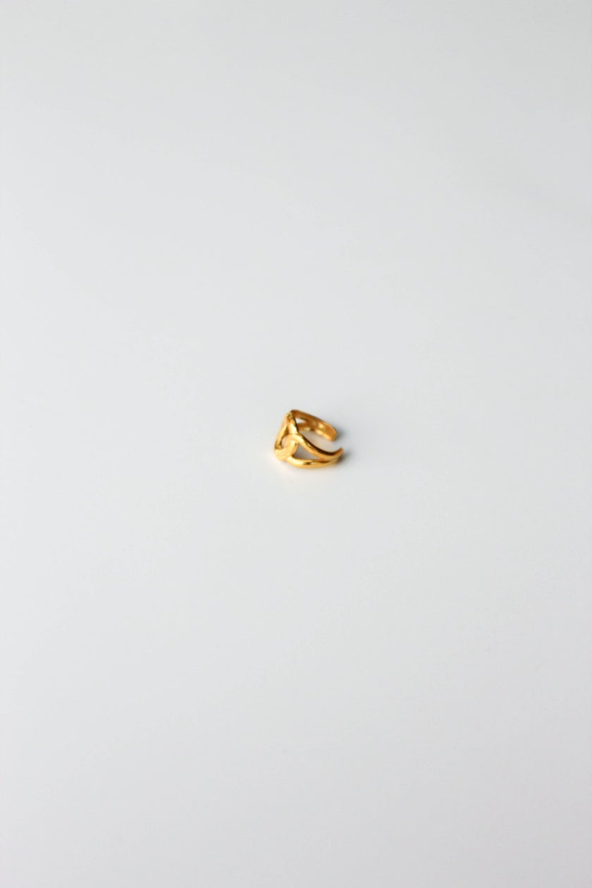 Earcuff em Aço com Nó Dourado ou Prateado