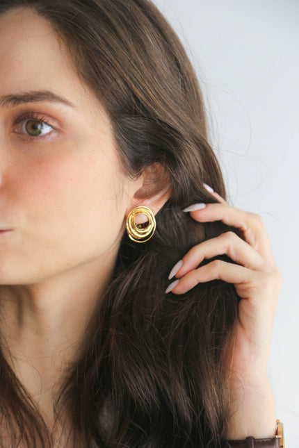 Brincos em Aço de Mola Ovais com Aros