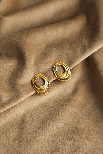 Brincos em Aço de Mola Ovais com Aros