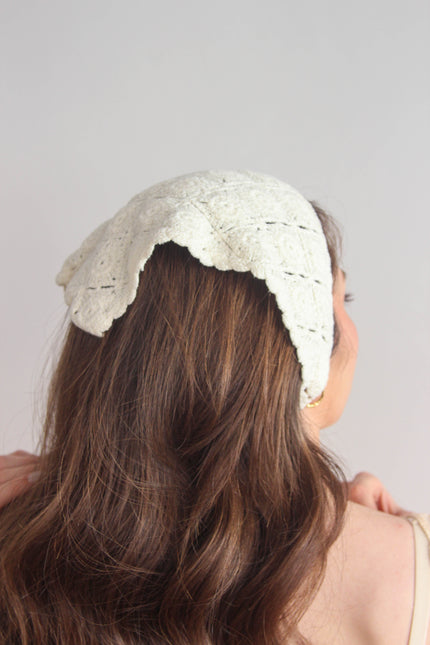 Lenço Crochet Branco