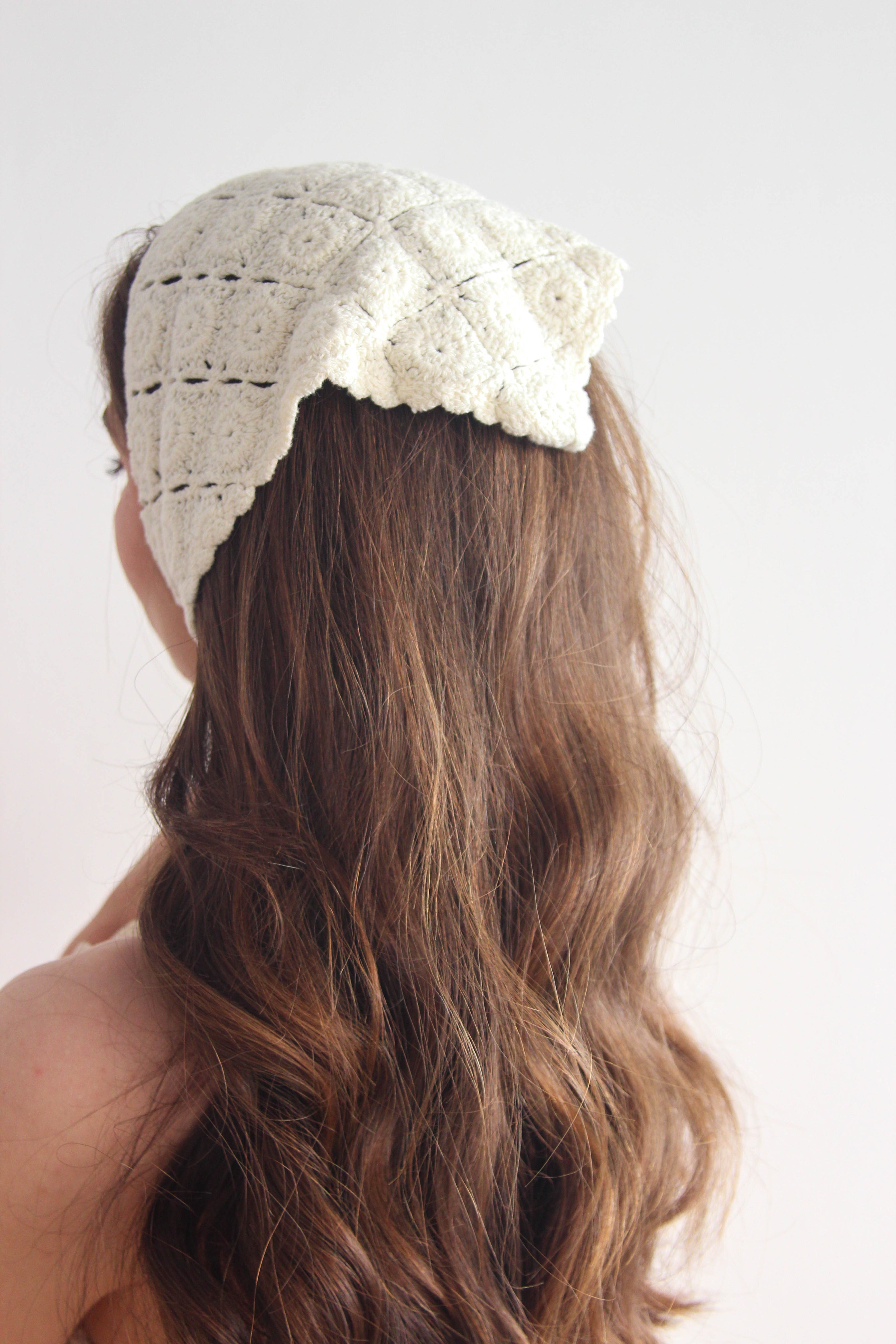 Lenço Crochet Branco