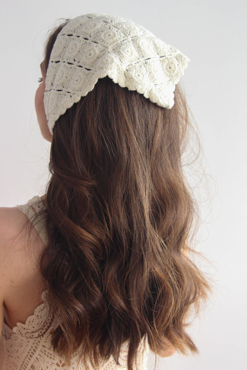 Lenço Crochet Branco