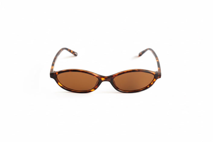 Óculos de Sol Ovais Cat Eye Castanhos Tartaruga com Lentes Castanhas ♻️ 400 UV, Cat 3