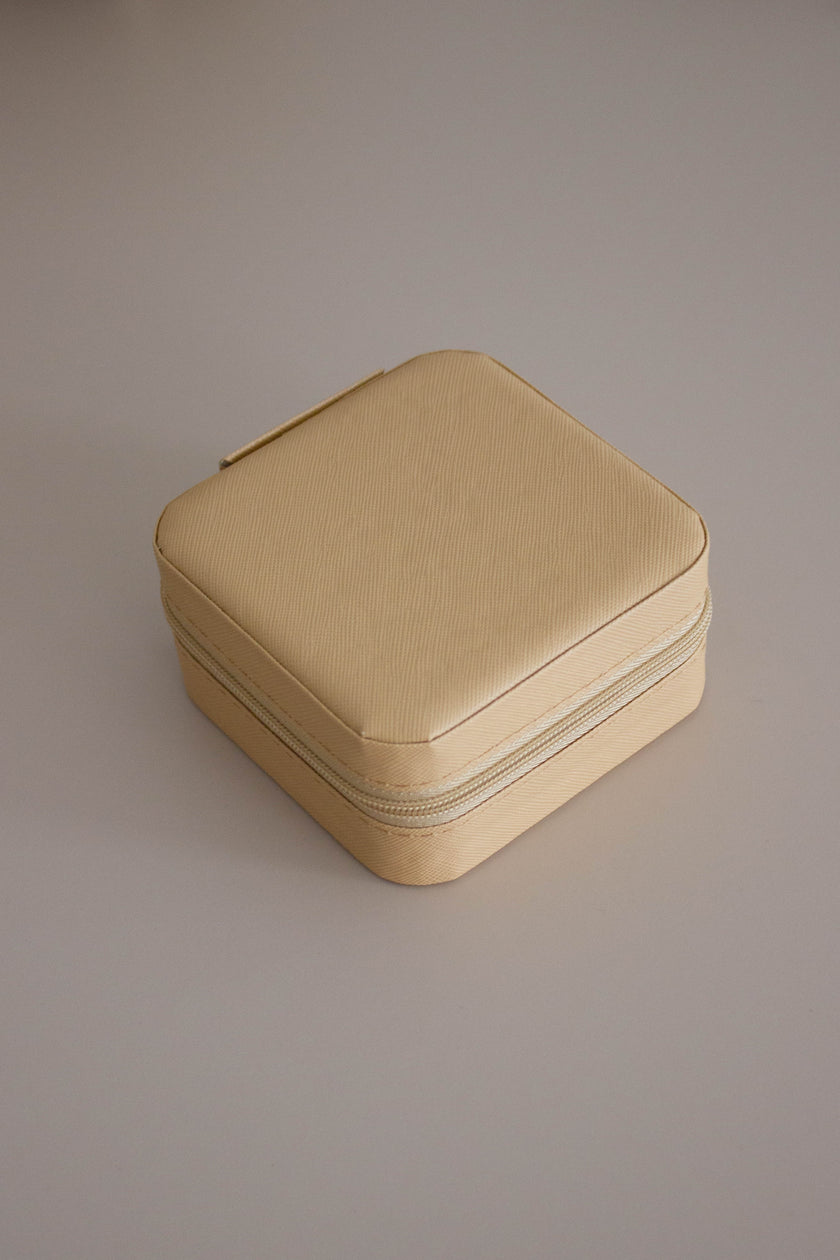 Porta-Jóias de Viagem Bege